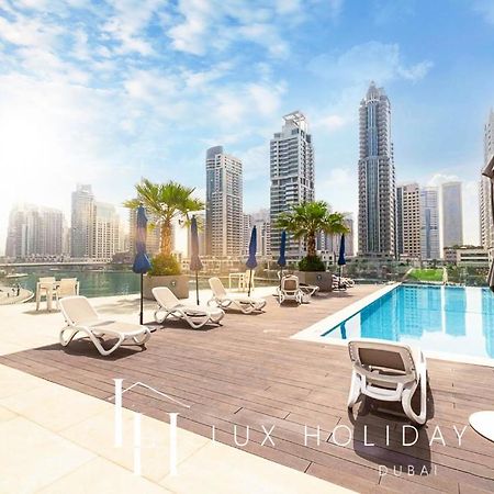 Lux Contemporary Suite With Full Marina View 6 Dubai Exteriör bild