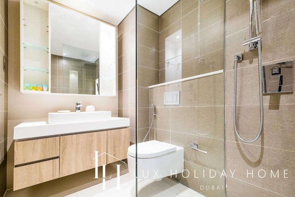 Lux Contemporary Suite With Full Marina View 6 Dubai Exteriör bild
