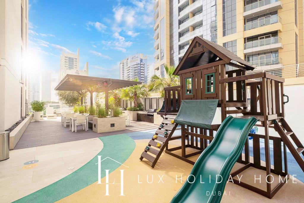 Lux Contemporary Suite With Full Marina View 6 Dubai Exteriör bild