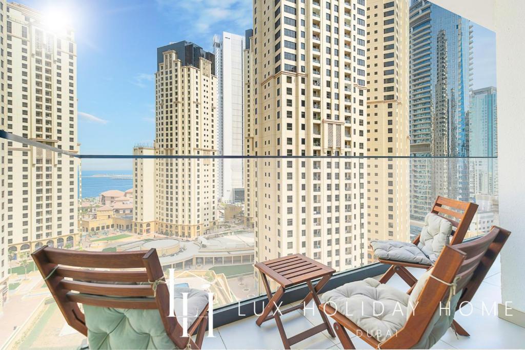 Lux Contemporary Suite With Full Marina View 6 Dubai Exteriör bild